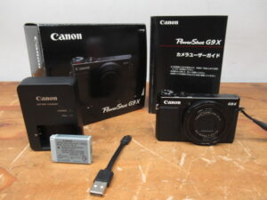 美品 キャノン Canon PowerShot G9X デジタルカメラ デジカメ 元箱 バッテリー バッテリー充電器 取説付き
