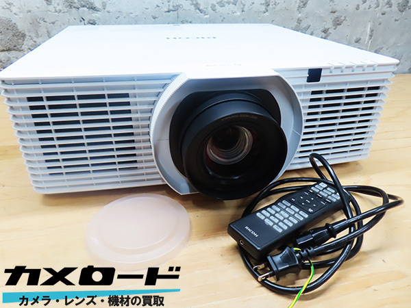 RICOH リコー PJ WU 6480 業務用レーザー光源ハイエンドプロジェクター コード リモコン付き 通電確認済み 現状品